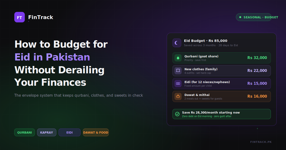 How to Budget for Eid in Pakistan Without Derailing Your Finances: A Practical System